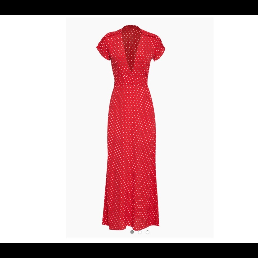 Flynn Skye Red Polka Dot Maxi Dress